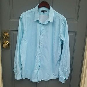 Express modern fit button up dress shirt